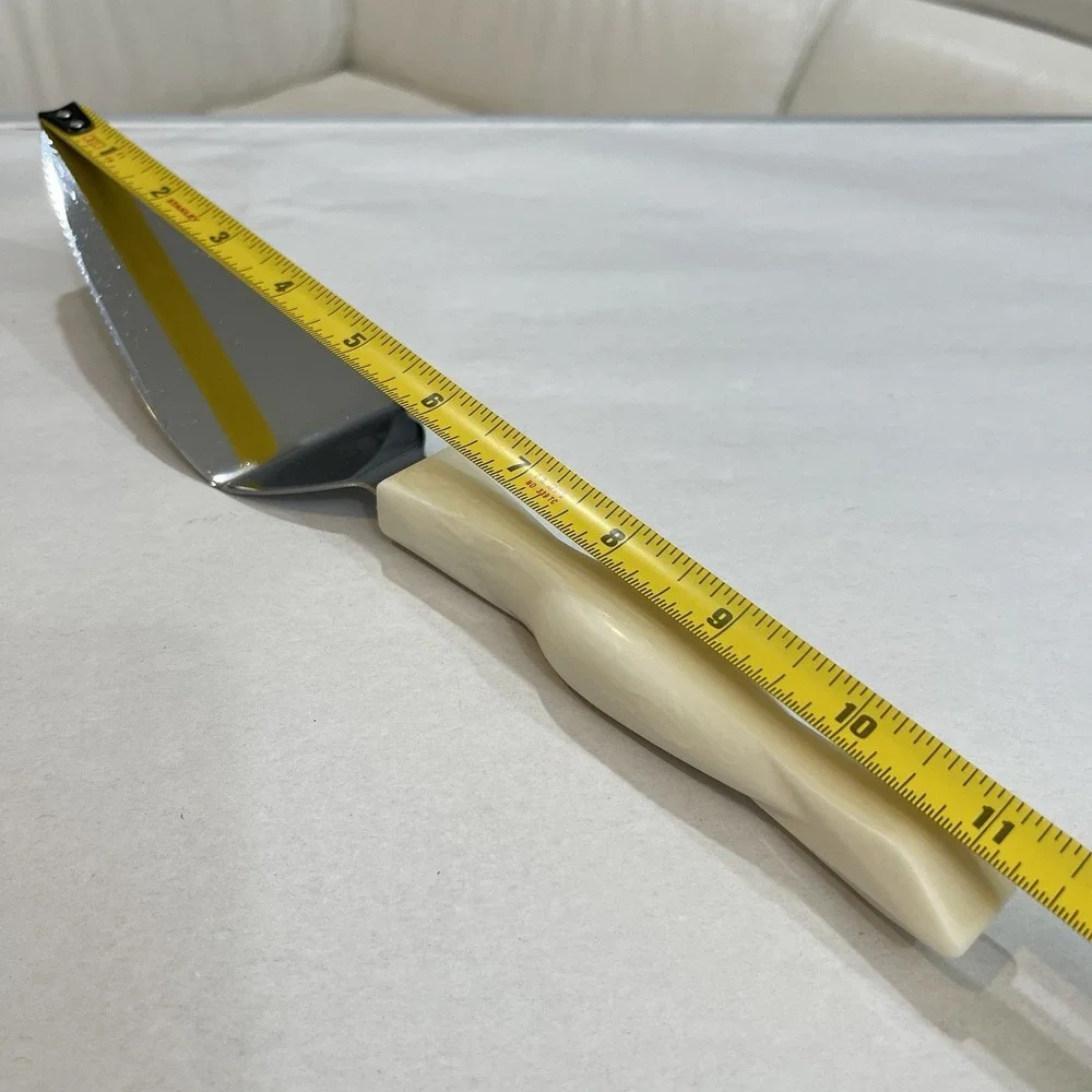Cutco 1754 Slice N Serve Spatula Knife Cake Pie Server Pearl White Handle USA